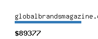 globalbrandsmagazine.com Website value calculator