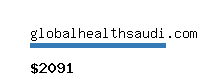 globalhealthsaudi.com Website value calculator