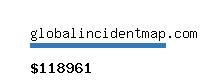 globalincidentmap.com Website value calculator