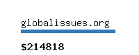 globalissues.org Website value calculator