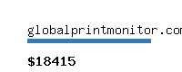 globalprintmonitor.com Website value calculator