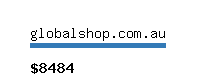 globalshop.com.au Website value calculator