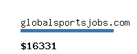 globalsportsjobs.com Website value calculator