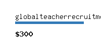 globalteacherrecruitment.com Website value calculator