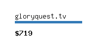 gloryquest.tv Website value calculator