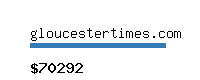 gloucestertimes.com Website value calculator