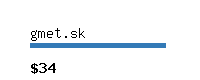 gmet.sk Website value calculator