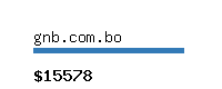 gnb.com.bo Website value calculator