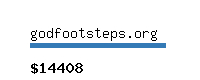 godfootsteps.org Website value calculator