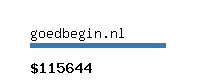 goedbegin.nl Website value calculator