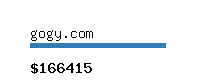 gogy.com Website value calculator