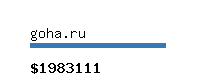 goha.ru Website value calculator