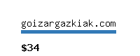 goizargazkiak.com Website value calculator