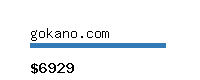 gokano.com Website value calculator