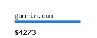 gom-in.com Website value calculator