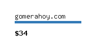 gomerahoy.com Website value calculator