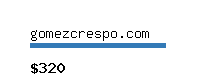 gomezcrespo.com Website value calculator