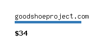 goodshoeproject.com Website value calculator