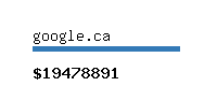 google.ca Website value calculator