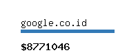 google.co.id Website value calculator