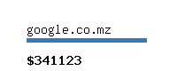 google.co.mz Website value calculator