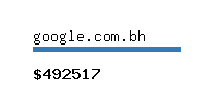 google.com.bh Website value calculator