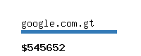 google.com.gt Website value calculator
