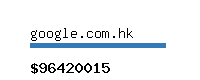 google.com.hk Website value calculator