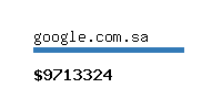 google.com.sa Website value calculator