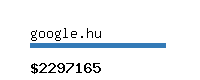 google.hu Website value calculator
