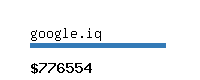 google.iq Website value calculator