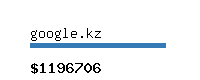 google.kz Website value calculator