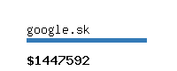 google.sk Website value calculator