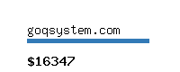 goqsystem.com Website value calculator