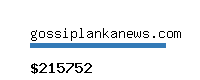 gossiplankanews.com Website value calculator