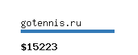 gotennis.ru Website value calculator