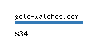 goto-watches.com Website value calculator
