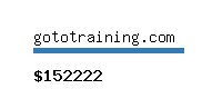 gototraining.com Website value calculator