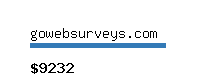 gowebsurveys.com Website value calculator