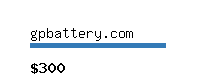 gpbattery.com Website value calculator