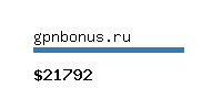 gpnbonus.ru Website value calculator