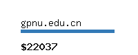 gpnu.edu.cn Website value calculator