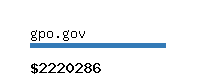 gpo.gov Website value calculator