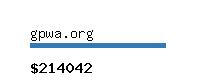 gpwa.org Website value calculator