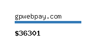 gpwebpay.com Website value calculator