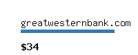 greatwesternbank.com Website value calculator