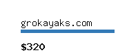 grokayaks.com Website value calculator