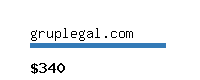 gruplegal.com Website value calculator
