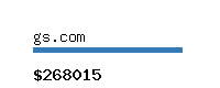 gs.com Website value calculator