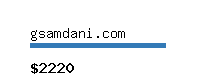 gsamdani.com Website value calculator